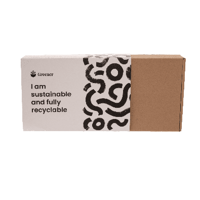 Versandschachtel mit Banderole